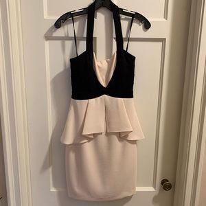 BCBG Black and Ivory Dress